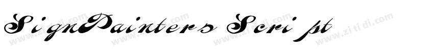 SignPainters Script字体转换 SignPainters Script字体转换